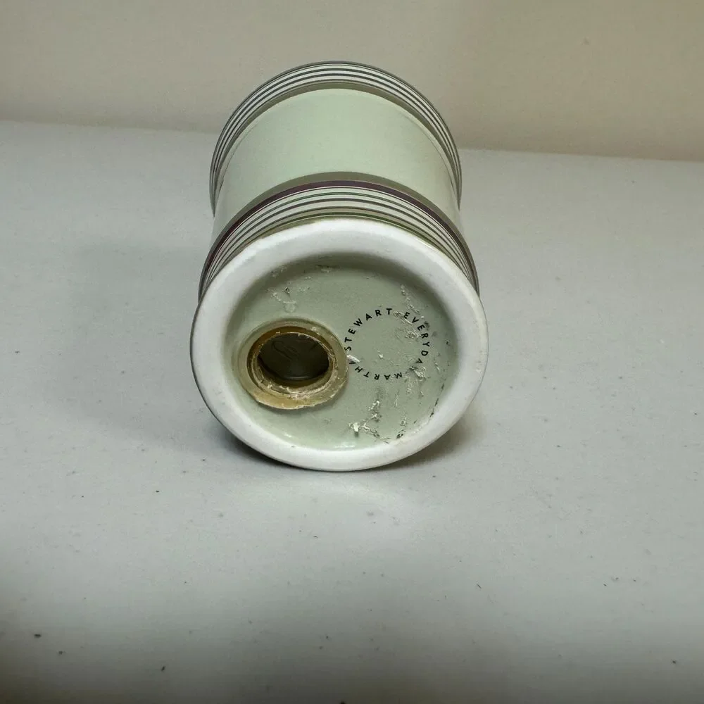 Martha Stewart Everyday Toothbrush Holder Green 4 Brush Round Bath Container